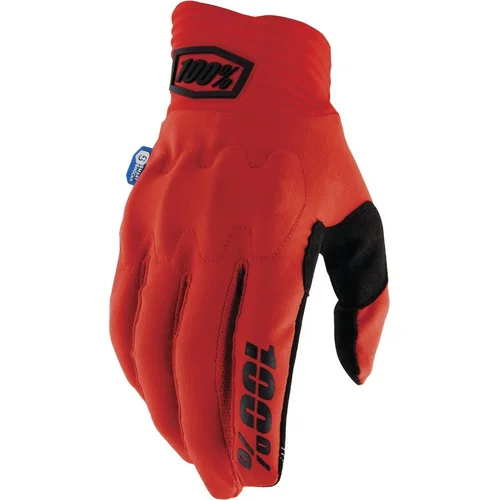 Rukavice COGNITO SMART SHOCK 100% 10014-00048 %, USA, (červená, veľkosť XL)
