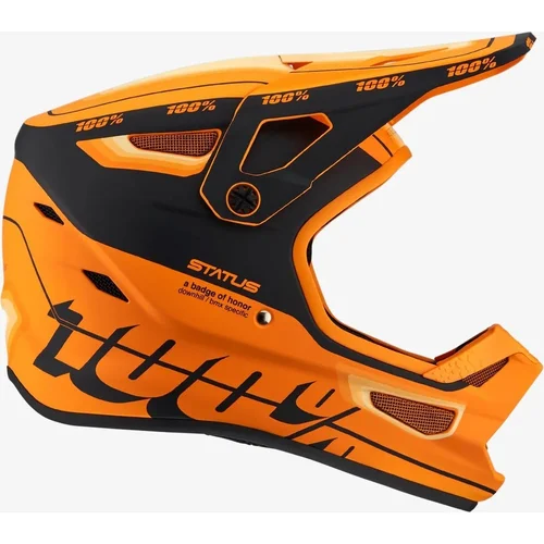 Prilba STATUS 100% 80010-00023 %, USA, (oranžová/čierna, veľkosť XL)