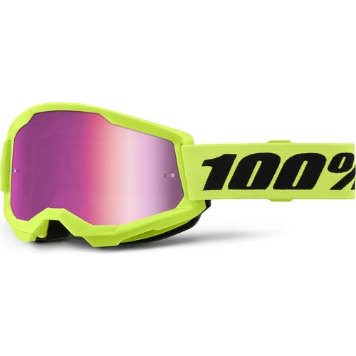 Strata 2 NEW 100% 50028-00016 okuliare % Neon žlté, ružové plexisklo
