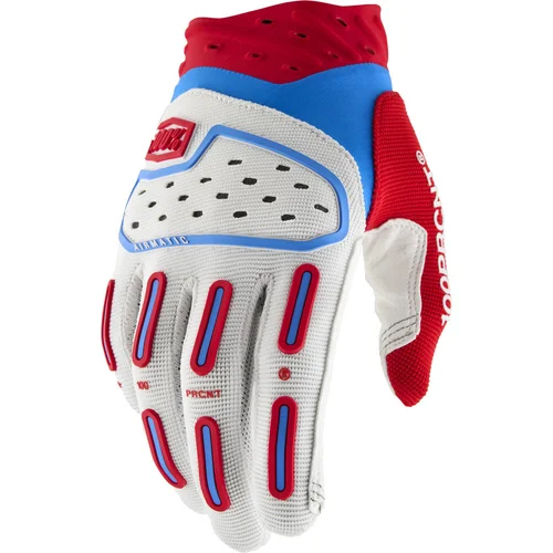 Rukavice AIRMATIC 2 100% %, USA, (červená/biela/modrá, veľkosť S)