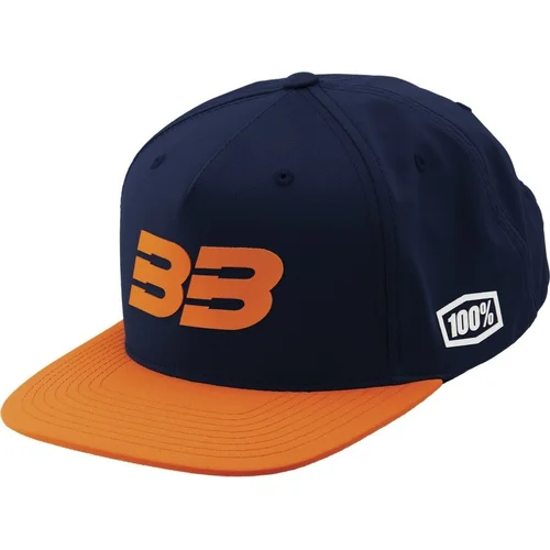Šiltovka 100% - BB33 Snapback modrá/oranžová (veľkosť UNI)