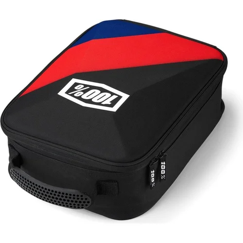 Kufr na motokrosové okuliare Cornestone 100% 29000-00000 %, (čierna/červená/modrá)