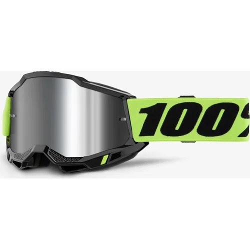 USA okuliare žlté 100% 50025-00012 ACCURI 2 %, zrkadlové strieborné plexisklo, detské