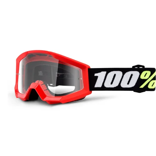 Okuliare Strata MINI Gron Red 100% 50033-00002 %, (číre plexisklo) detské