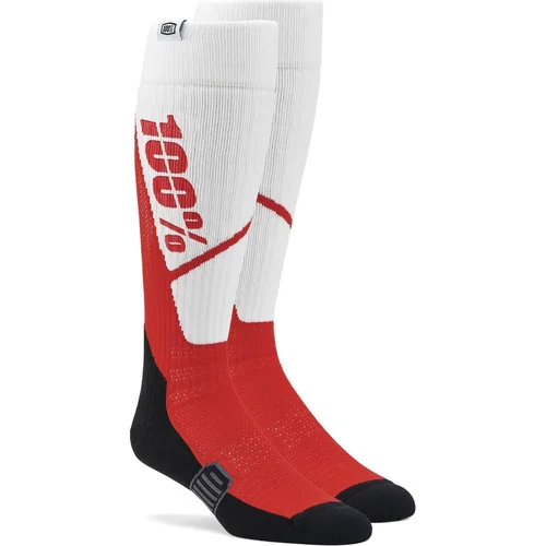 Ponožky TORQUE MX, -USA (biela/červená, veľkosť S/M) /100%/