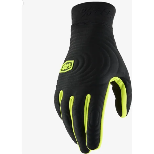 Rukavice BRISKER EXTREME 100% %, USA, (fluorescenčná žltá/čierna, veľkosť S)