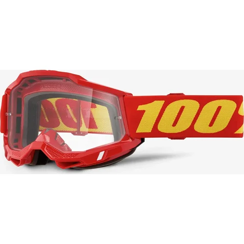 % okuliare červené 100% 50024-00013 ACCURI 2, číre plexisklo, detské