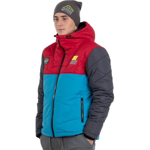 Bunda DEFROST22 rival 101 RIDERS 22140-L (sivá/modrá/červená, veľkosť L)
