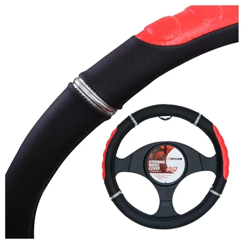 4CARS POŤAH VOLANTU 37-39CM červený