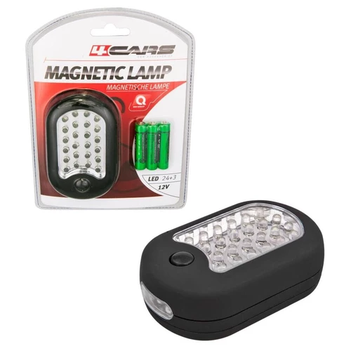 4CARS PRACOVNÁ LAMPA 24 + 3 LED MYDLO