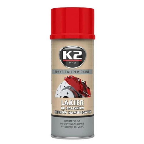 K2 BRAKE CALIPER PAINT 400 ml ČERVENÁ - farba na brzdové strmene a bubny