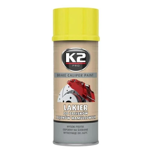 K2 BRAKE CALIPER PAINT 400 ml ŽLTÁ - farba na brzdové strmene a bubny