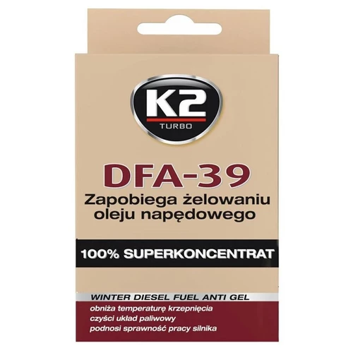 K2 DFA-39 DIESEL 50 ml - prípravok proti zamŕzaniu palivovej sústavy