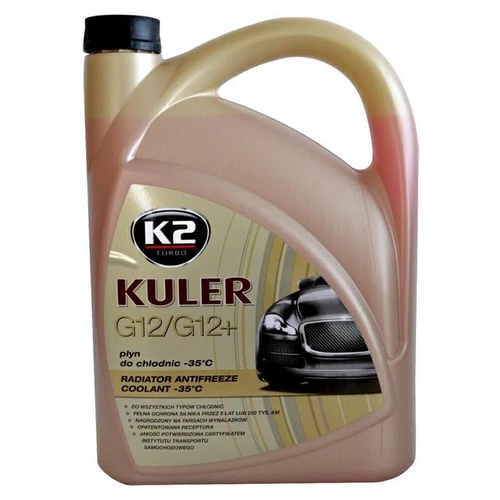 K2 Kuler G12 / G12 + ČERVENÁ 1 L - nemrznúca kvapalina do chladiča do -35 ° C