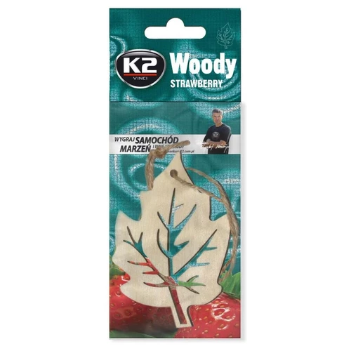 Osviezovac vzduchu zavesny Woody Leaf Strawberry /K2/