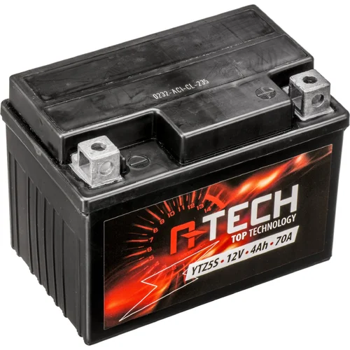 Batéria 12V A-TECH YTX4L/YTZ5S, 4Ah, 70A, bezúdržbová GEL technológia, 113x70x85, (aktivovaná vo výrobe)