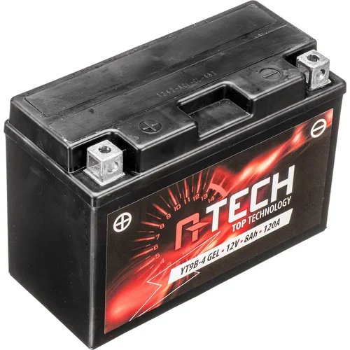 Batéria 12V A-TECH YT9B-4 GEL, 8Ah, 120A, bezúdržbová GEL technológia 150x68x105, (aktivovaná vo výrobe)