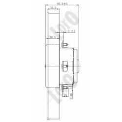 Ventilátor chladenia motora ABAKUS 053-014-0032 - obr. 3