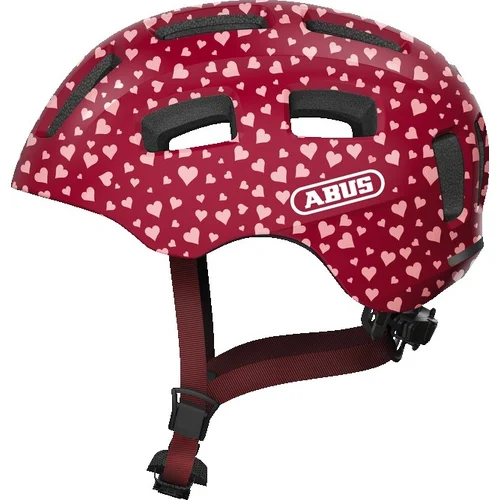 Cyklistická prilba YOUN-I 2.0 cherry heart ABUS 4003318638084 detská, (červená, veľkosť S)