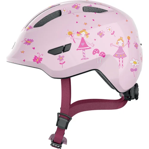 Cyklistická prilba Smiley 3.0 rose princess ABUS 4003318672514 detská, (ružová, veľkosť M)