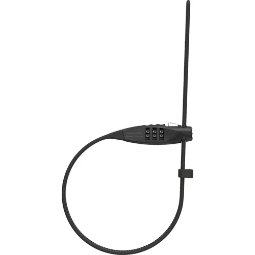Špeciálne uzamykateľné stiahnuteľné lanko s oceľovým jadrom Combiflex dĺžka kábla 45cm ABUS 4003318954689 (čierna)