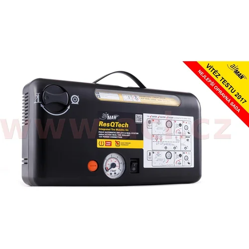 Automatická opravná sada na pneumatiky pre osobné automobily/SUV 440 ml AIRMAN ResQ Tech, (pre pneumatiky 13-22