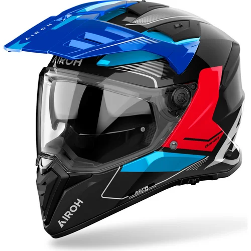 Prilba BANDIT Tune AIROH BAT17-XL (modrá/červená lesklá, veľkosť XL) 2027