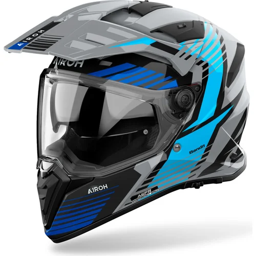 Prilba BANDIT Spicy AIROH BAS18-XL (modrá lesklá, veľkosť XL) 2027