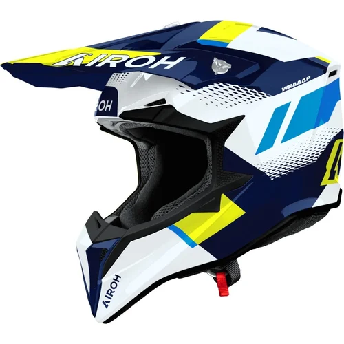 Prilba WRAAAP Vision AIROH WRAV31-XS (žlto-modrá lesklá, veľkosť XS) 2027