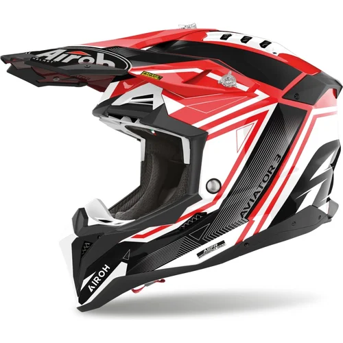 Prilba AVIATOR 3.0 League AIROH AV3LE55-L (červená, veľkosť L) 2023