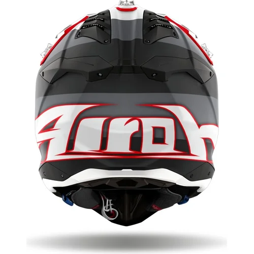 Prilba AVIATOR 3 Monarch (sivá/červená matná, veľkosť M) 2026 /AIROH/ - obr. 1