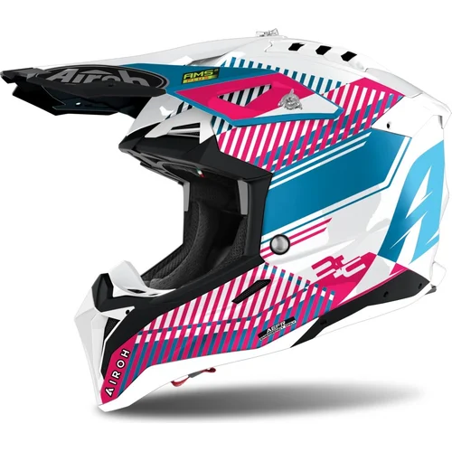 Prilba AVIATOR 3.0 Wave AIROH AV3W54-XL (ružová/chróm, veľkosť XL) 2022