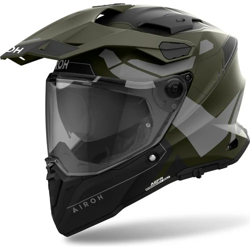 Prilba COMMANDER 2 Reveal AIROH CM2R70-XXXL (matná vojenská zelená, veľkosť 3XL) 2026