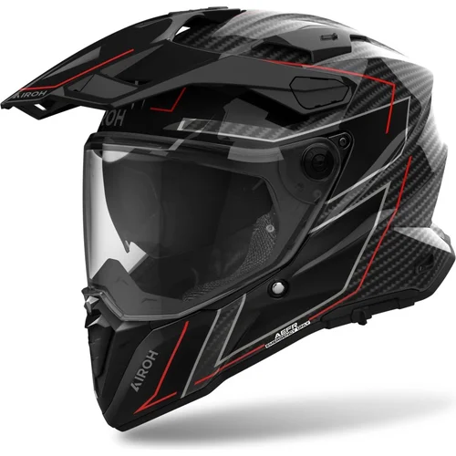 Prilba COMMANDER 2 Carbon Stylish AIROH CM2C99-XXXL (lesklá, veľkosť 3XL) 2026