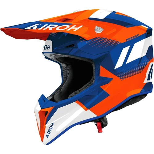 Prilba WRAAAP Vision AIROH WRAV32-M (oranžová-modrá lesklá, veľkosť M) 2027