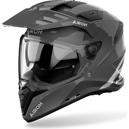 Prilba BADX-X Color AIROH BA99-M (tmavosivá lesklá, veľkosť M) 2027