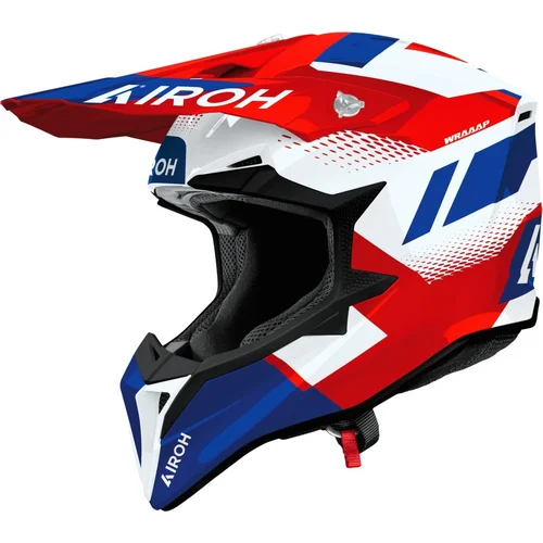 Prilba WRAAAP Vision AIROH WRAV55-L (červeno-modrá lesklá, veľkosť L) 2027