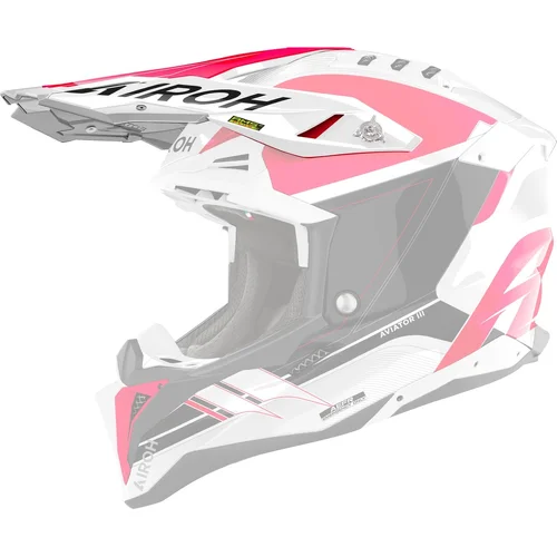 Šilt pre prilbu AVIATOR 3, AIROH (Saber - červený matný)
