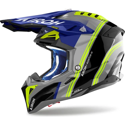 Prilba AVIATOR 3 Hima AIROH AV3H18-XL (modrá lesklá, veľkosť XL) 2026