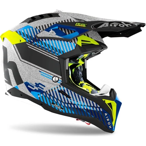 Prilba AVIATOR 3.0 Wave (strieborná/chrom, veľkosť XXL) 2022 /AIROH/ - obr. 2