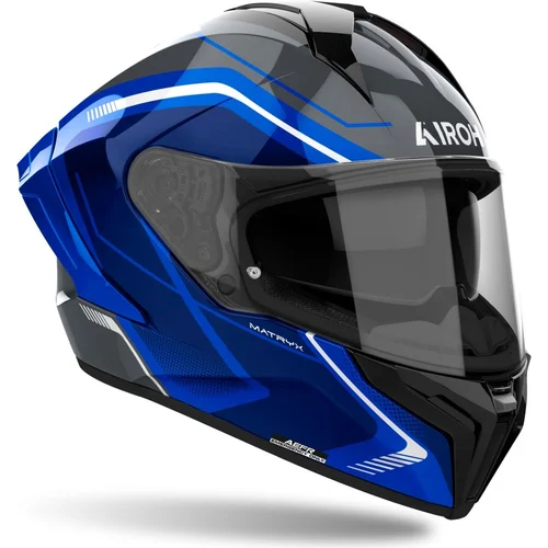 Prilba MATRYX Wide MXW18-S (modrá lesklá, veľkosť S) 2026 /AIROH/ - obr. 1