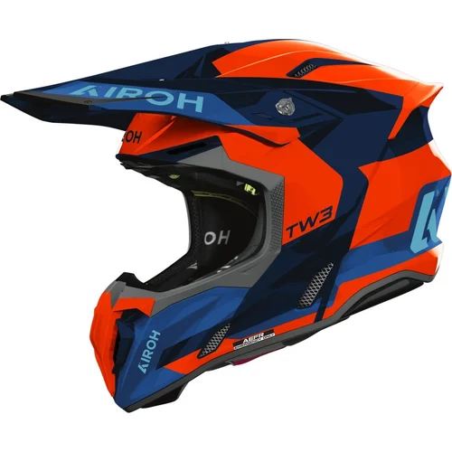Prilba TWIST 3 Fancy AIROH TW3F32-L (oranžová fluo-modrá lesklá, veľkosť L) 2027