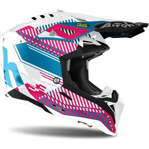 Prilba AVIATOR 3.0 Wave (ružová/chróm, veľkosť XXL) 2022 /AIROH/ - obr. 1
