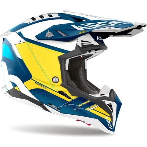 Prilba AVIATOR 3 Saber (matná modrá, veľkosť XL) 2025 /AIROH/ - obr. 1