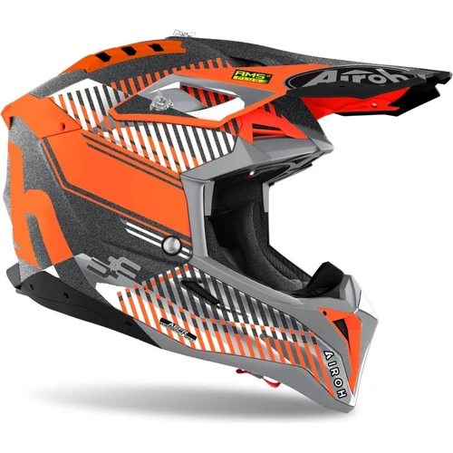 Prilba AVIATOR 3.0 Wave (oranžová/chrom, veľkosť 2XL) 2022 /AIROH/ - obr. 1