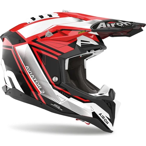 Prilba AVIATOR 3.0 League (červená, veľkosť XS) 2023 /AIROH/ - obr. 1