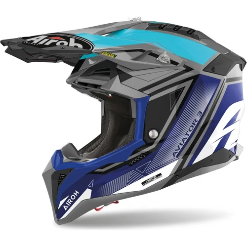 Prilba AVIATOR 3.0 League AIROH AV3LE18-L (modrá, veľkosť L) 2023