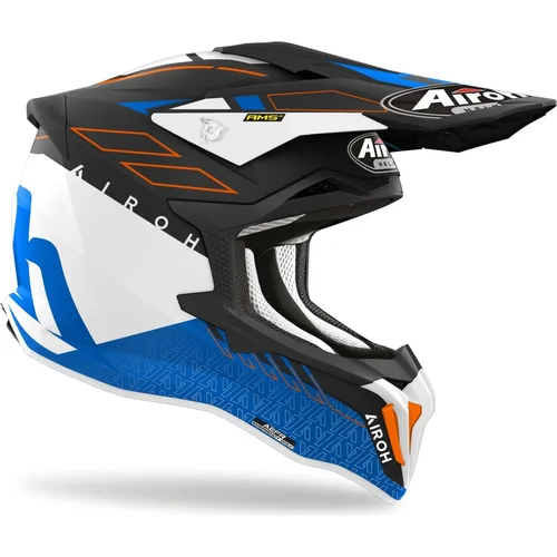 Prilba STRYCKER Skin STSK18-S (modrá matná, veľkosť S) 2025 /AIROH/ - obr. 1
