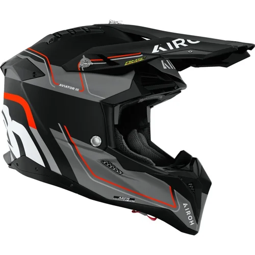 Prilba AVIATOR 3 Leader (oranžová matná, veľkosť S) 2026 /AIROH/ - obr. 1