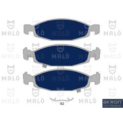 Sada brzdových platničiek kotúčovej brzdy AKRON-MALO 1051097
